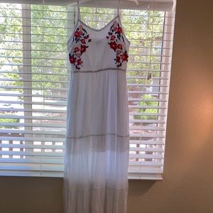 White embroidered dress